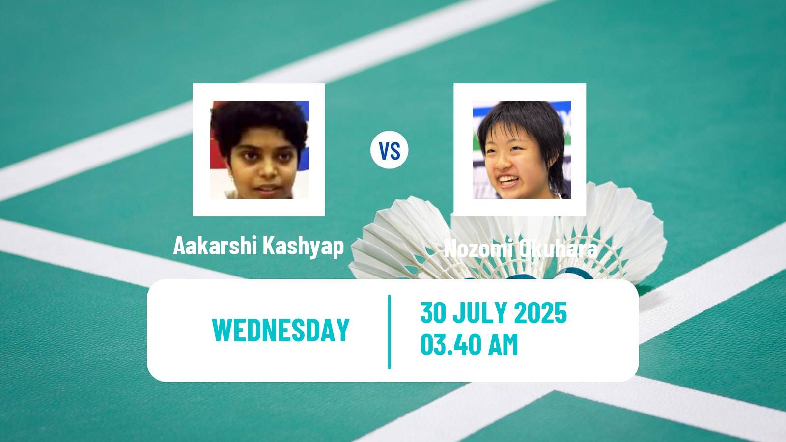 Badminton BWF World Tour Macau Open Women Aakarshi Kashyap - Nozomi Okuhara