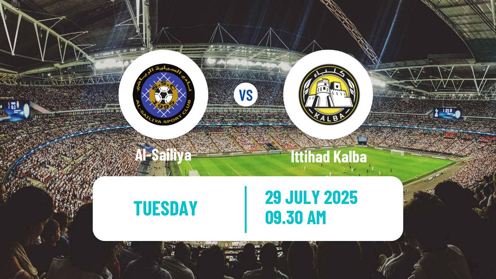 Football Club Friendly Al-Sailiya - Ittihad Kalba