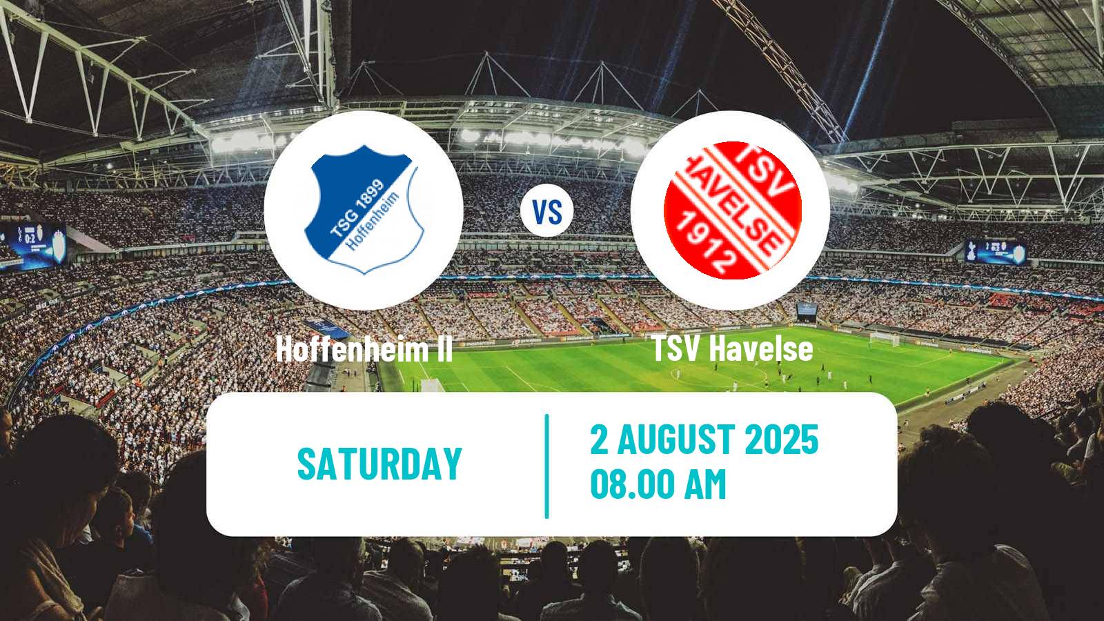 Football German 3 Bundesliga Hoffenheim II - TSV Havelse