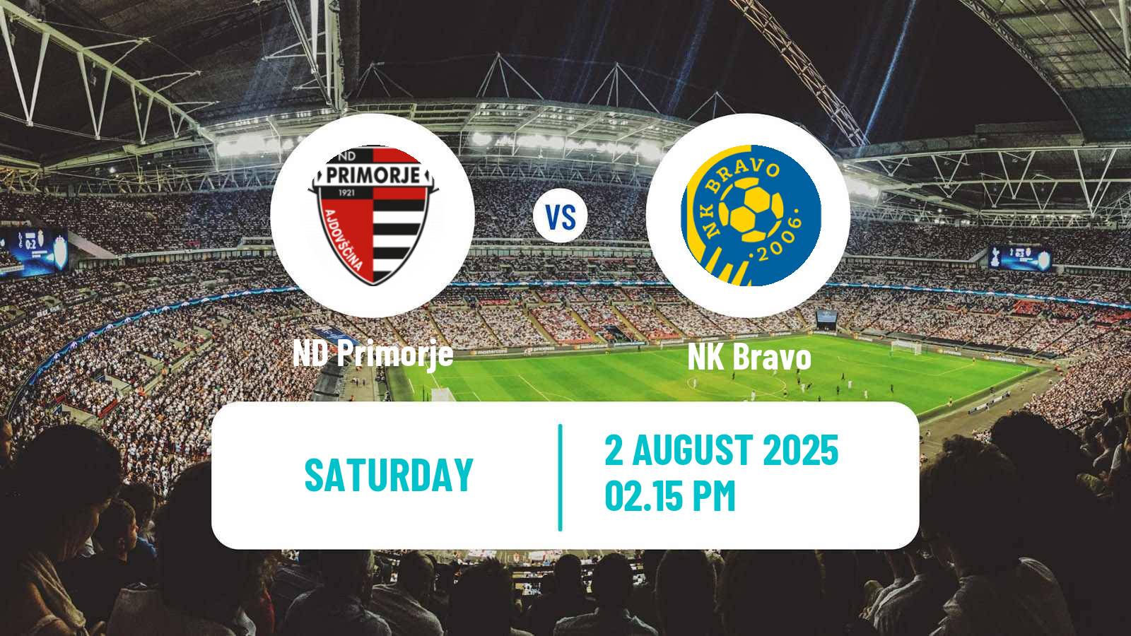 Football Slovenian PrvaLiga Primorje - NK Bravo