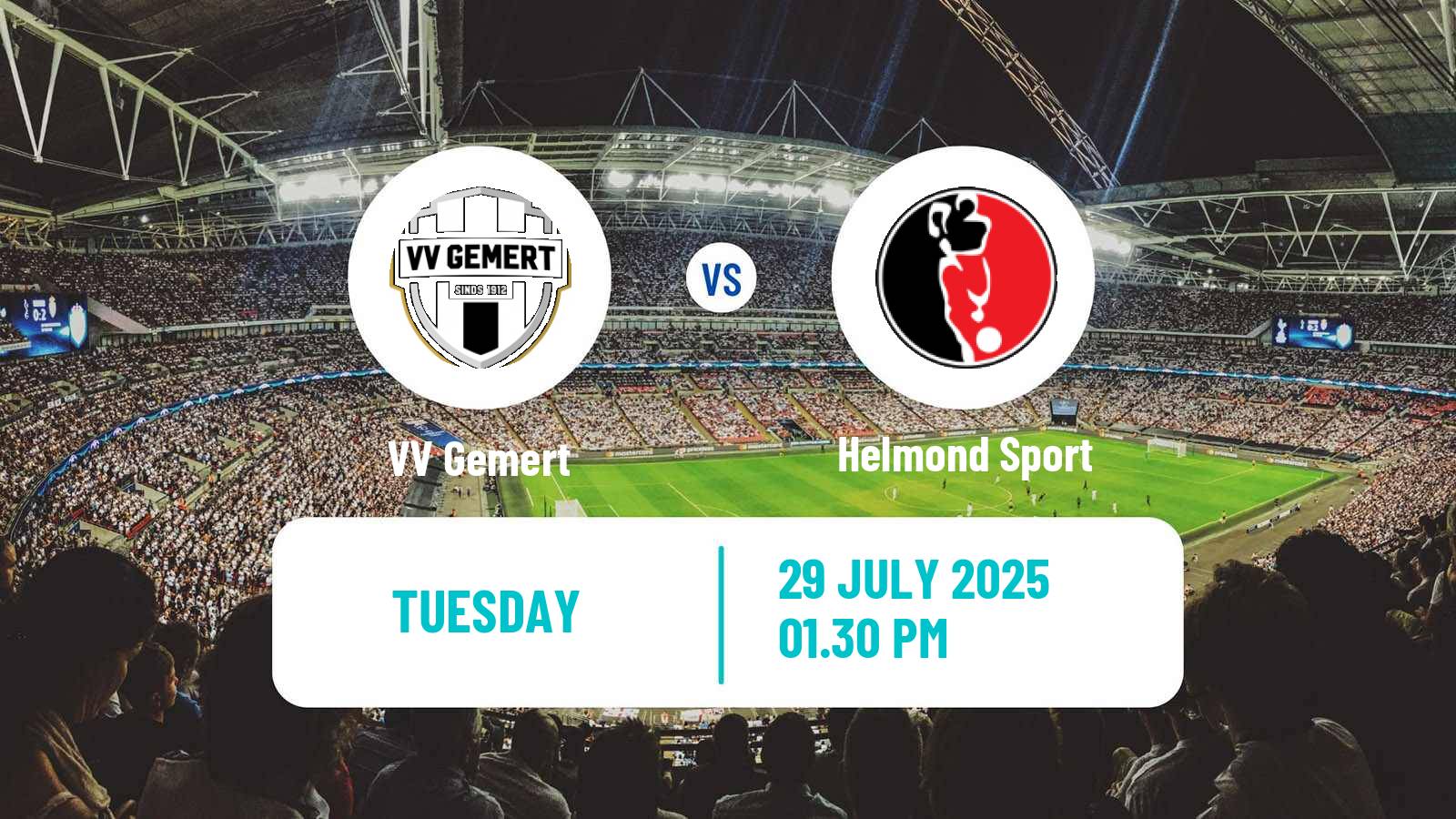 Football Club Friendly Gemert - Helmond Sport