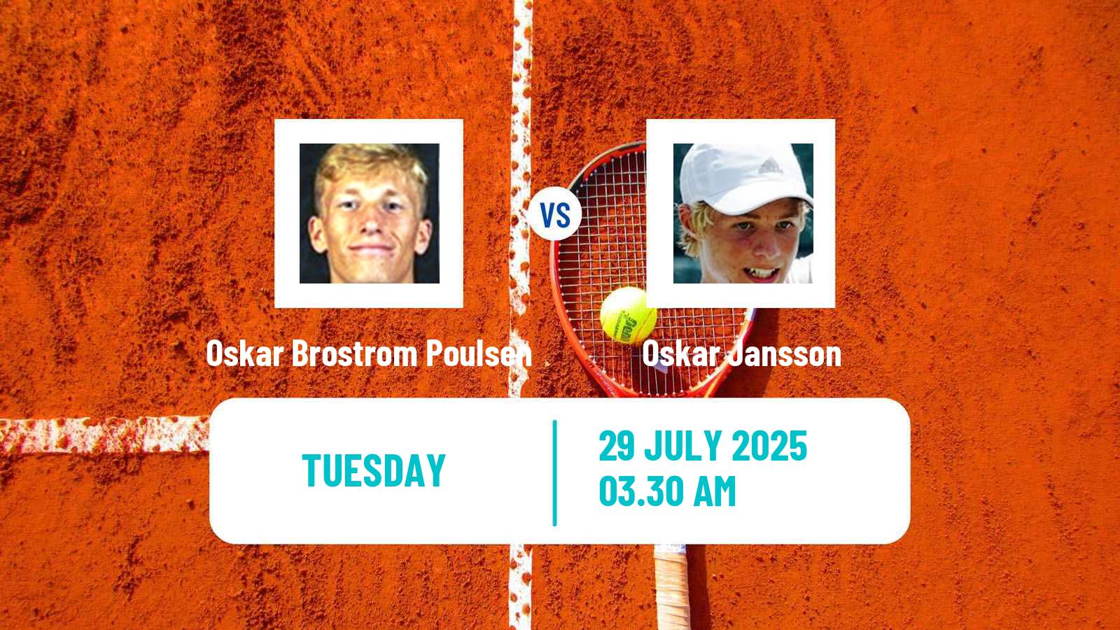 Tennis ITF M25 Gentofte Men Oskar Brostrom Poulsen - Oskar Jansson