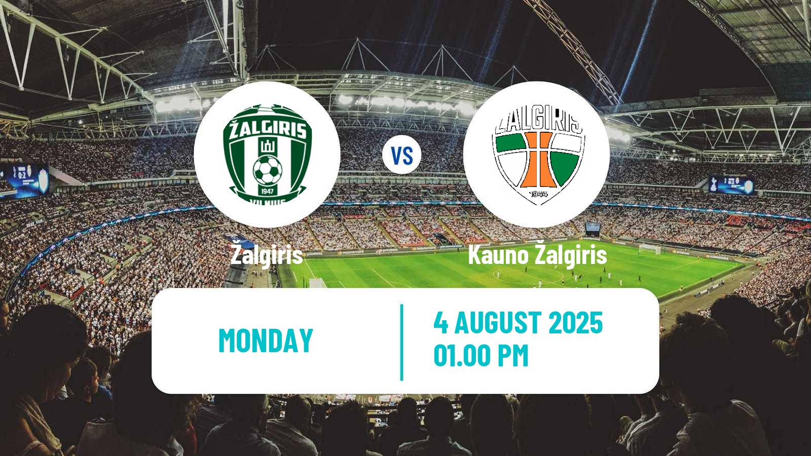 Football Lithuanian A Lyga Žalgiris - Kauno Žalgiris