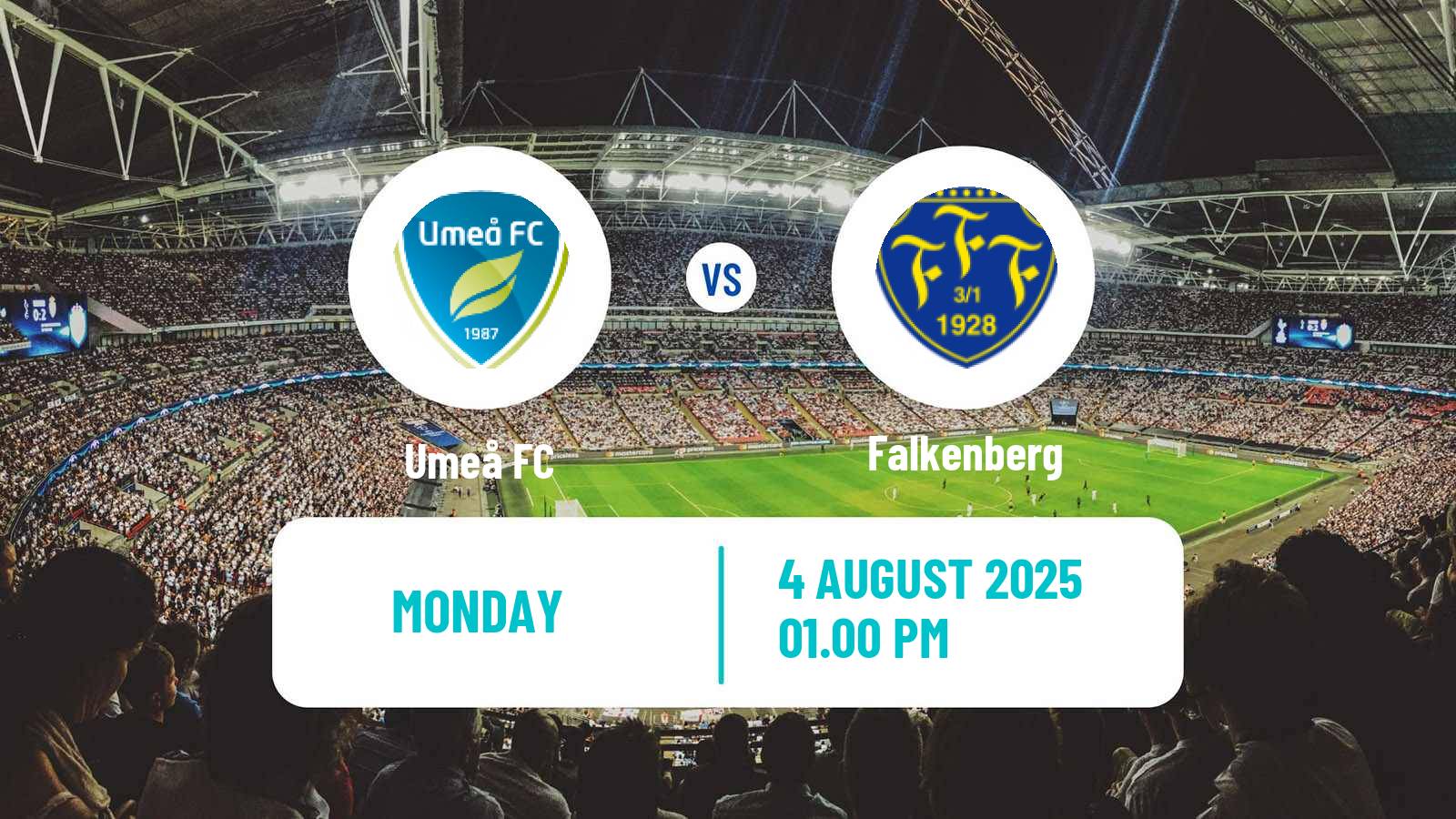Football Swedish Superettan Umeå - Falkenberg