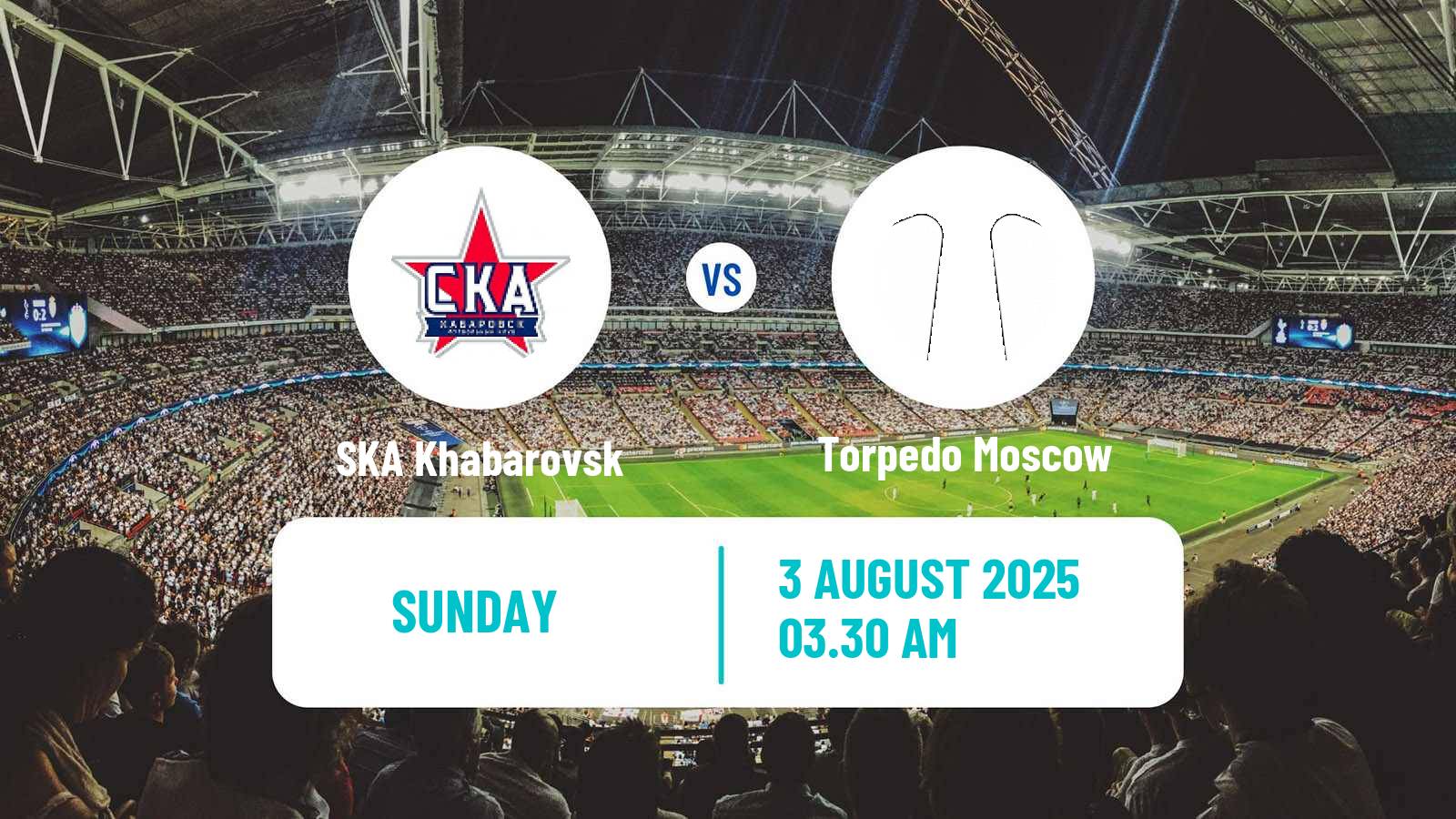 Football Russian FNL SKA Khabarovsk - Torpedo Moscow