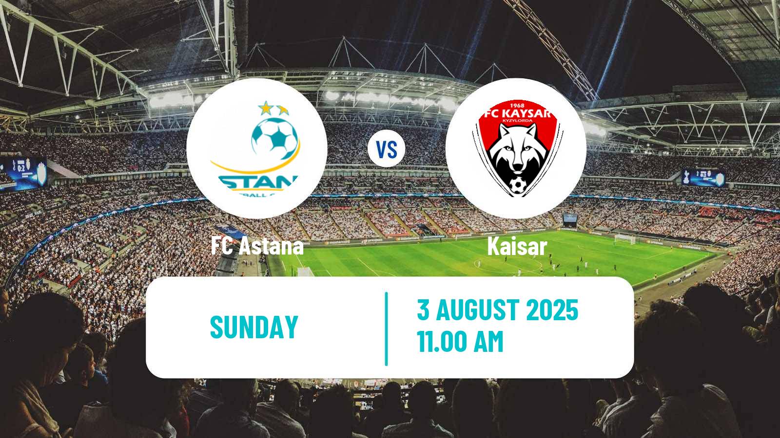 Football Kazakh Premier League Astana - Kaisar