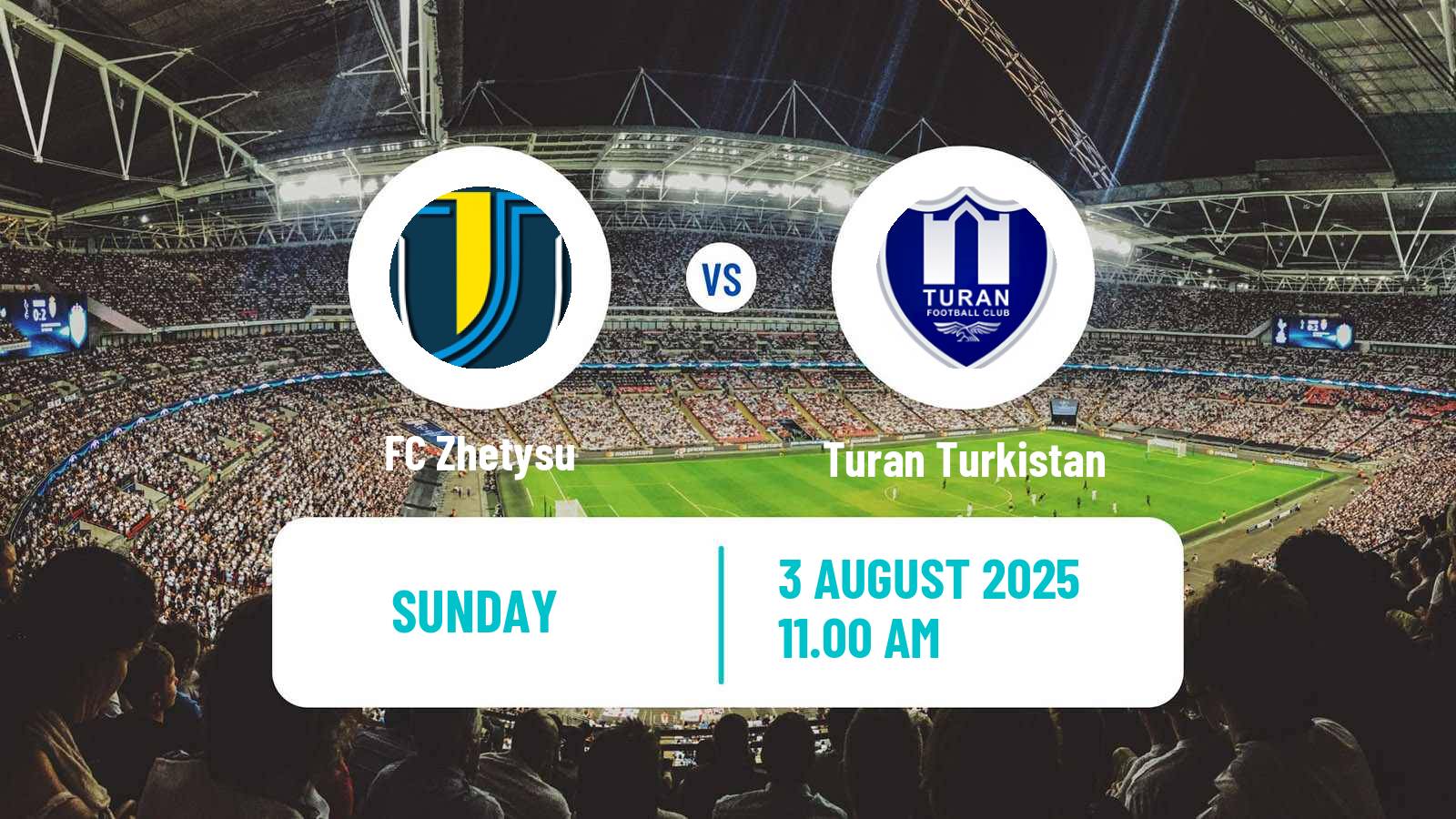 Football Kazakh Premier League Zhetysu - Turan Turkistan