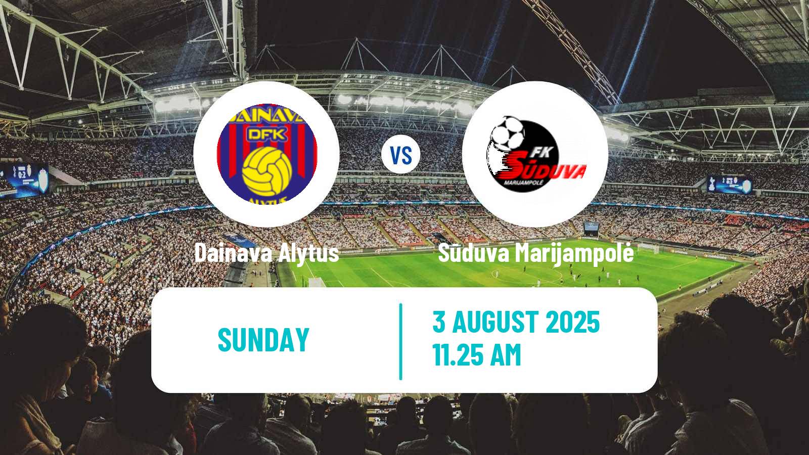 Football Lithuanian A Lyga Dainava Alytus - Sūduva Marijampolė