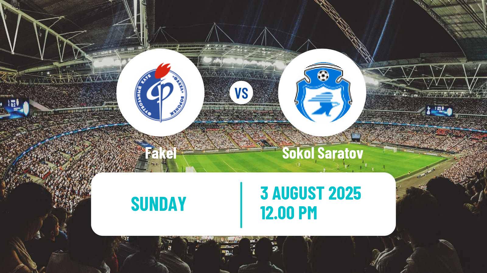 Football Russian FNL Fakel - Sokol Saratov