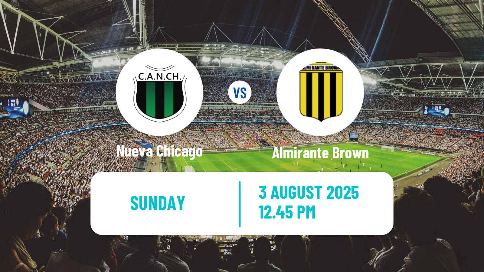 Football Argentinian Primera Nacional Nueva Chicago - Almirante Brown