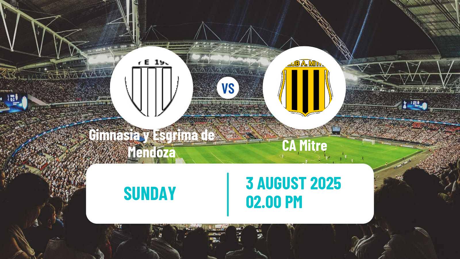 Football Argentinian Primera Nacional Gimnasia y Esgrima de Mendoza - Mitre
