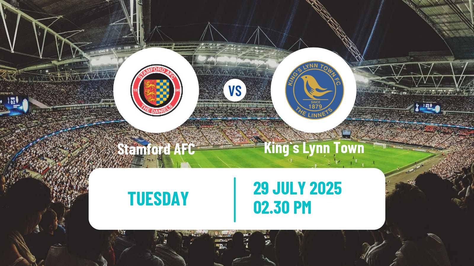Football Club Friendly Stamford - King`s Lynn Town