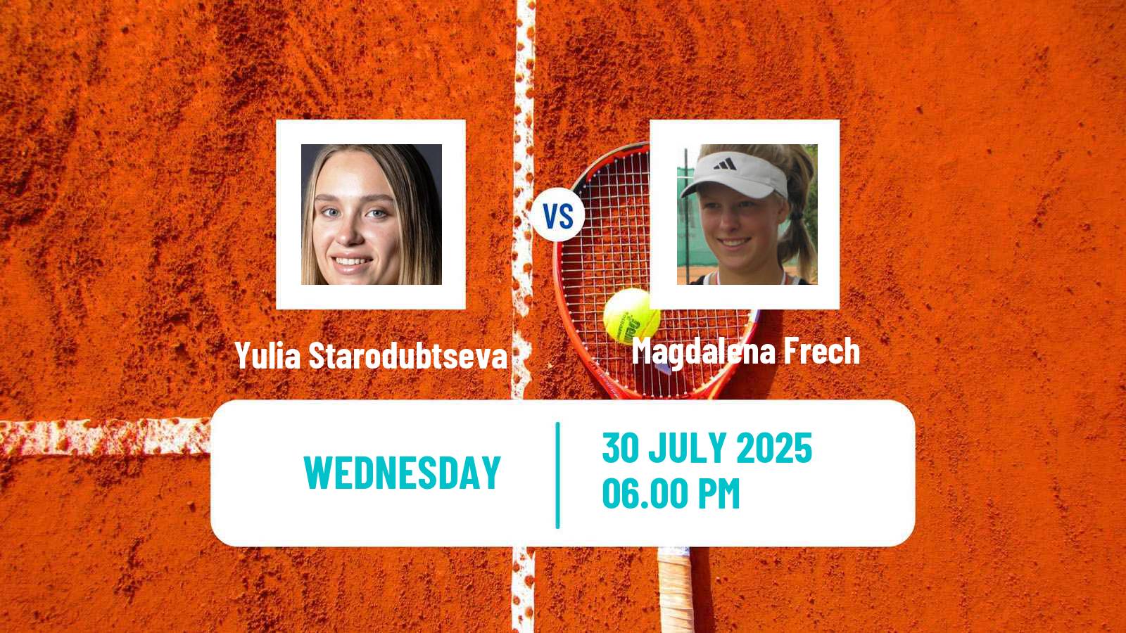 Tennis WTA Montreal Yulia Starodubtseva - Magdalena Frech