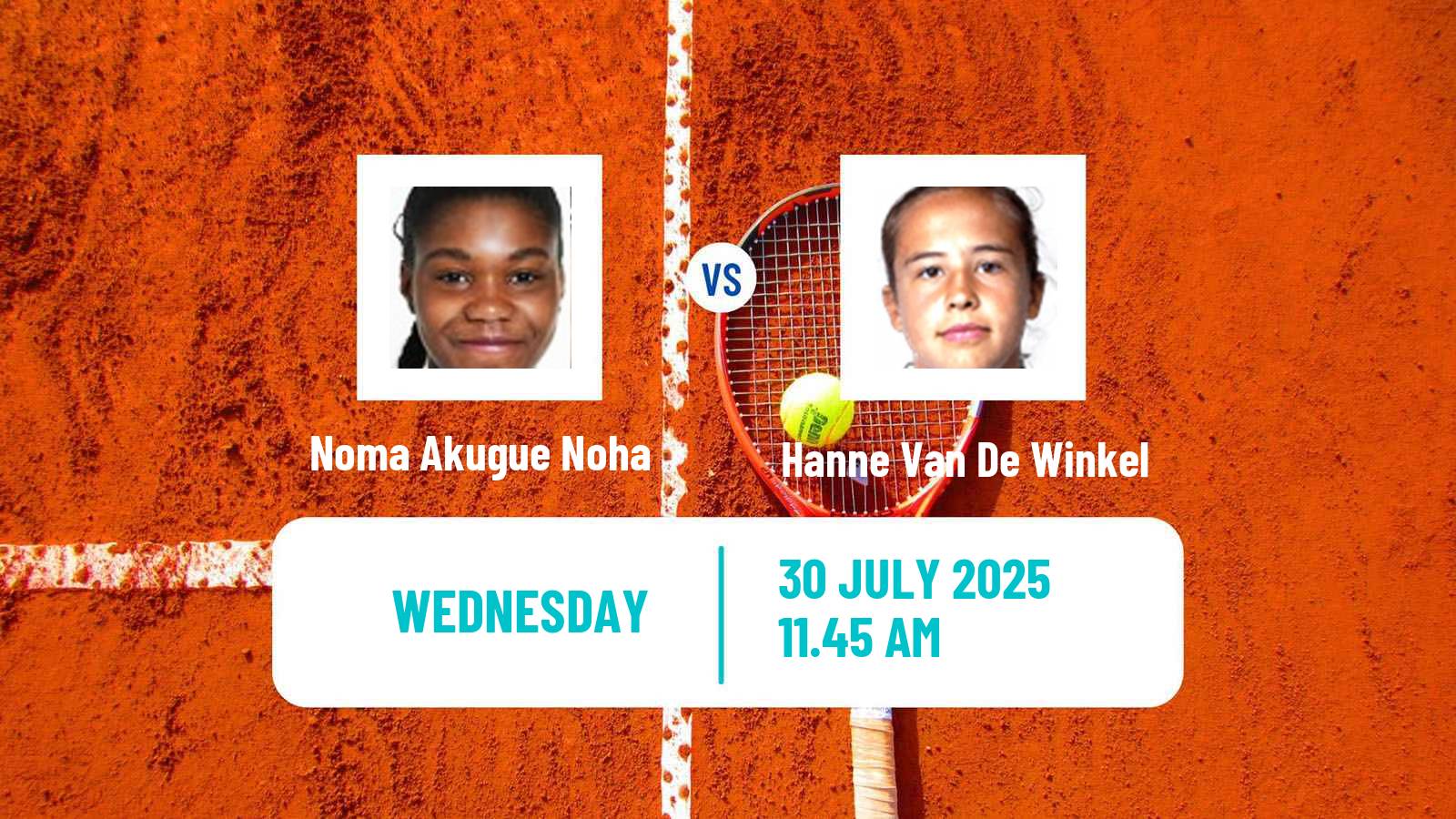 Tennis ITF W75 Hechingen Women Noma Akugue Noha - Hanne Van De Winkel