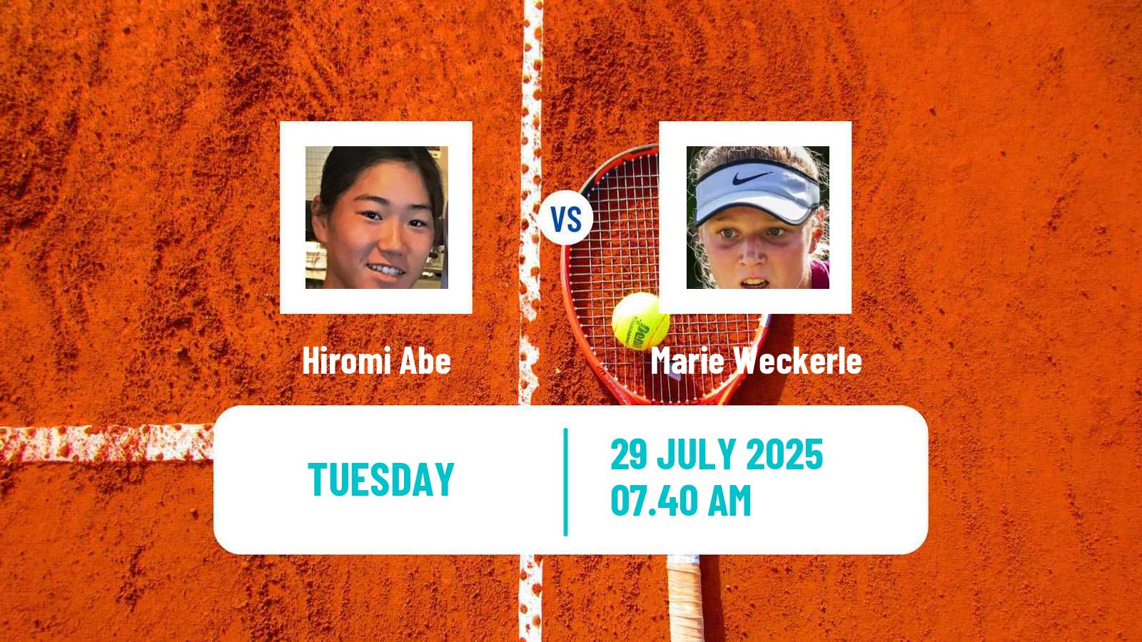 Tennis ITF W35 Roehampton Women Hiromi Abe - Marie Weckerle