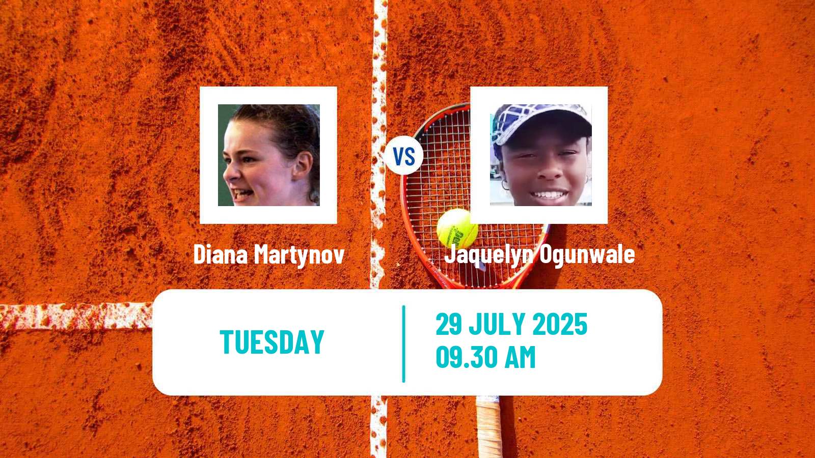 Tennis ITF W35 Roehampton Women Diana Martynov - Jaquelyn Ogunwale