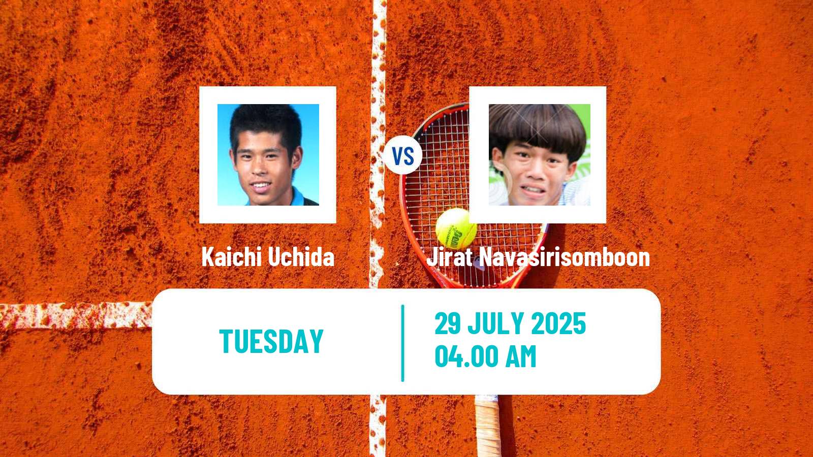 Tennis ITF M15 Nakhon Pathom 3 Men 2025 Kaichi Uchida - Jirat Navasirisomboon