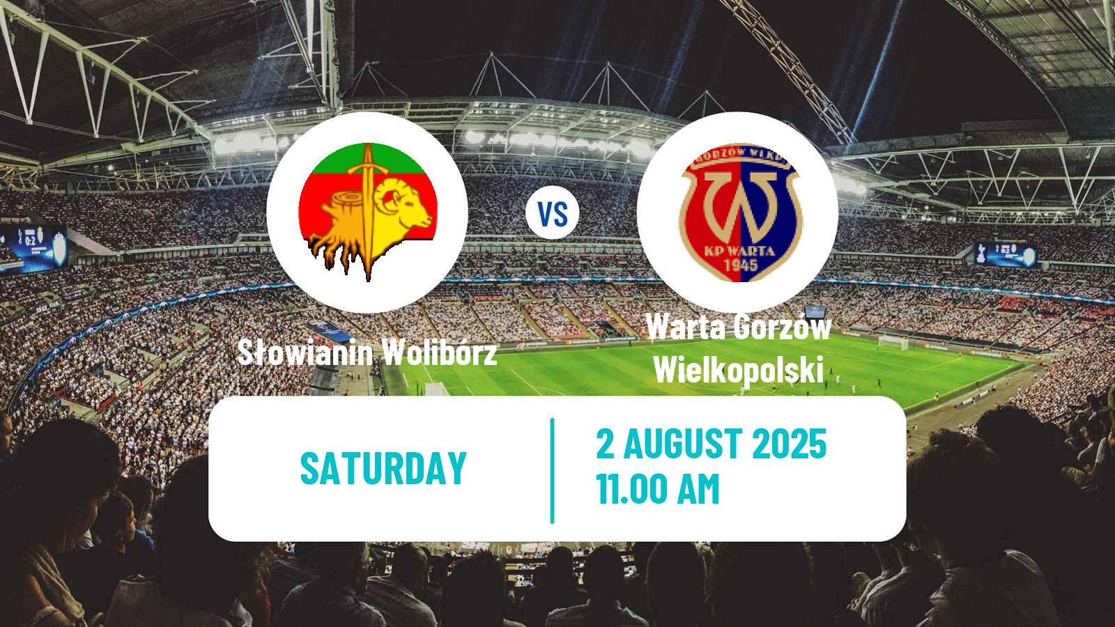 Football Polish Division 3 - Group III Słowianin Wolibórz - Warta Gorzów Wielkopolski