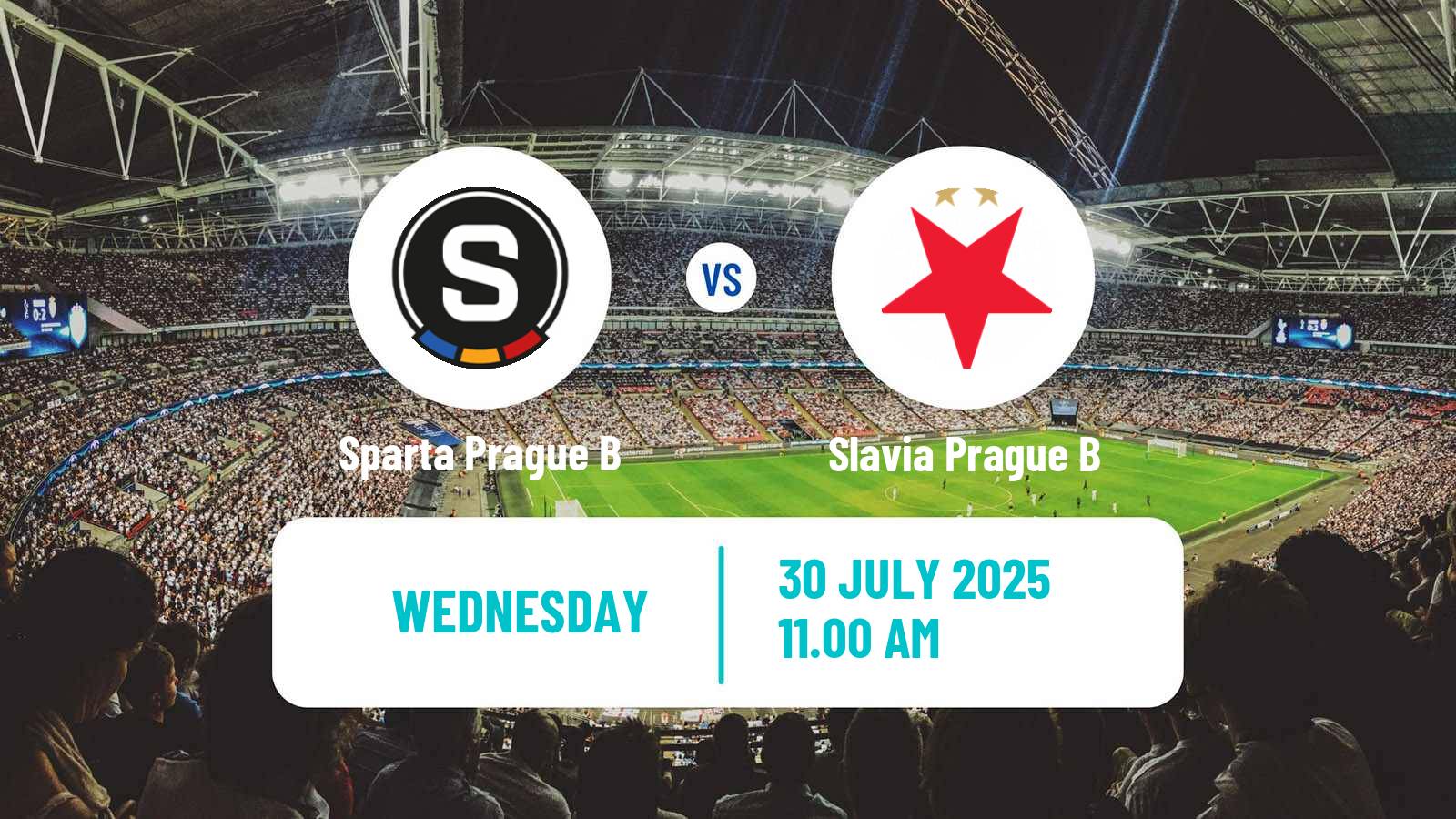 Football Czech Division 2 Sparta Prague B - Slavia Prague B