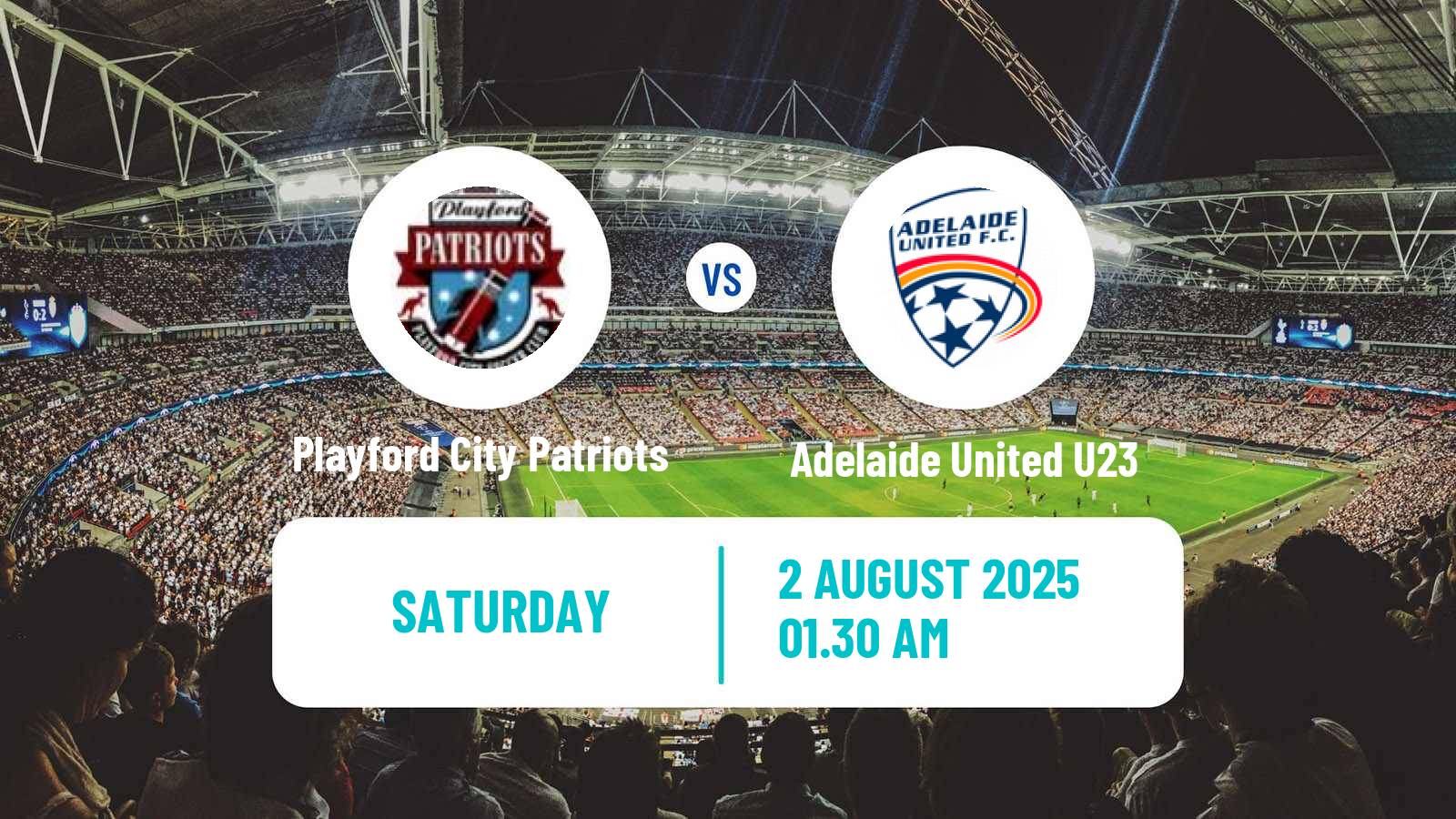 Football Australian NPL South Australian Playford City Patriots - Adelaide United U23