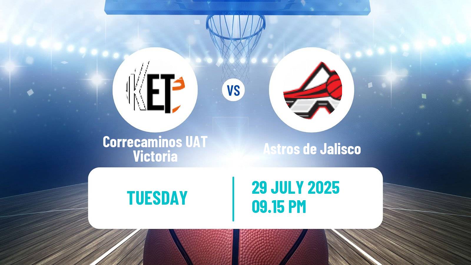 Basketball Mexican LNBP Correcaminos UAT Victoria - Astros de Jalisco