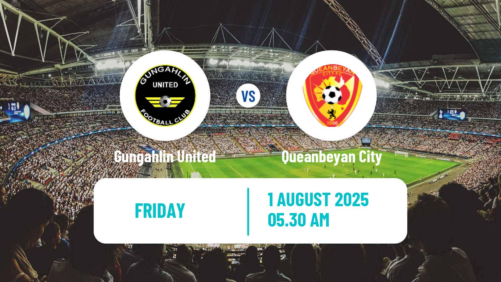 Football Australian NPL ACT Gungahlin United - Queanbeyan City