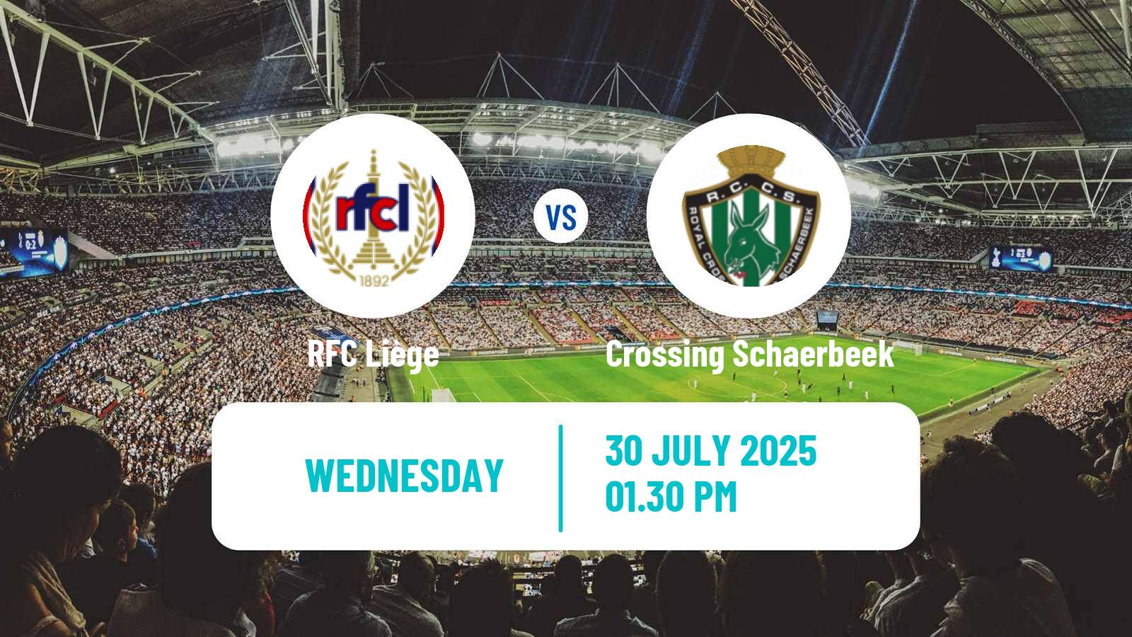 Football Club Friendly RFC Liège - Crossing Schaerbeek