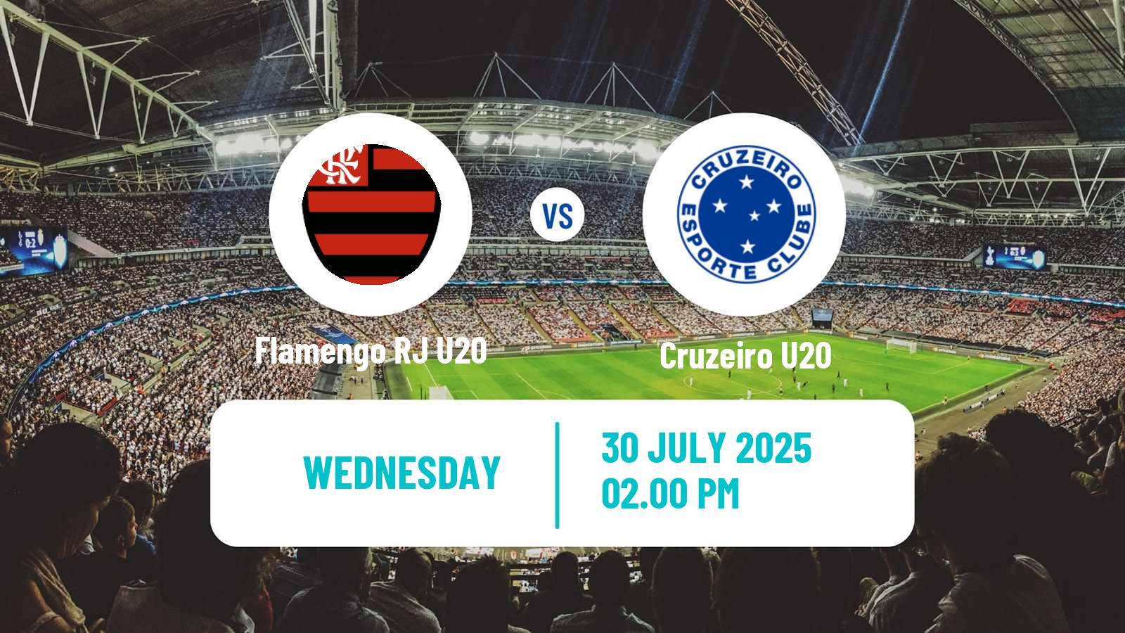 Football Brasileiro U20 Flamengo RJ U20 - Cruzeiro U20