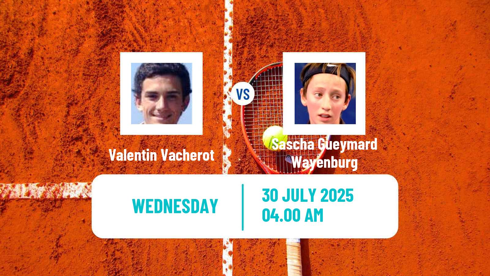 Tennis Liberec Challenger Men Valentin Vacherot - Sascha Gueymard Wayenburg