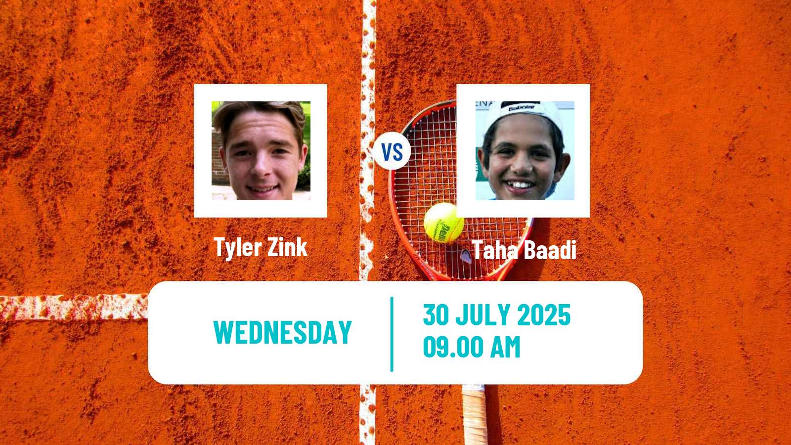 Tennis ITF M25 Edwardsville Il Men Tyler Zink - Taha Baadi