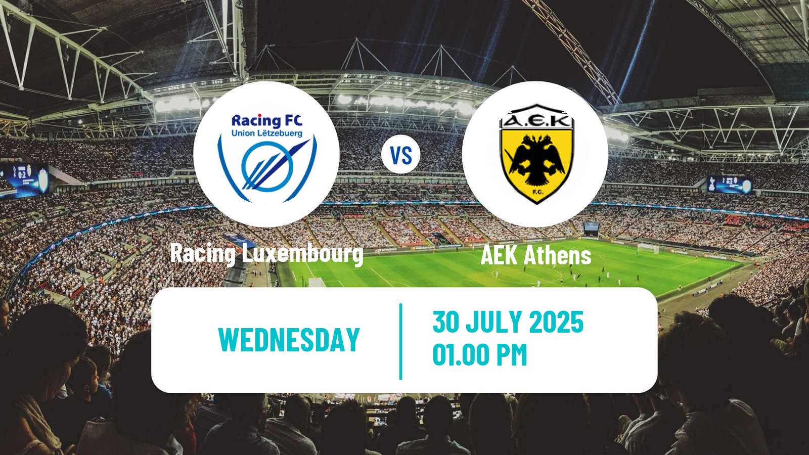 Football UEFA Champions League Women Racing Luxembourg - AEK Athens