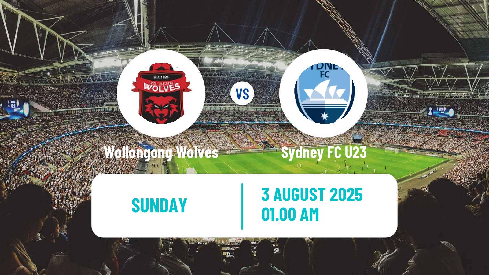 Football Australian NPL NSW Wollongong Wolves - Sydney FC U23