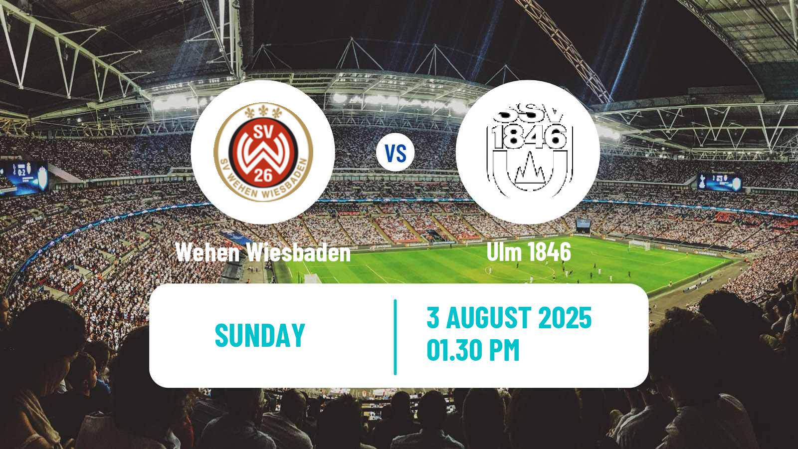 Football German 3 Bundesliga Wehen Wiesbaden - Ulm 1846