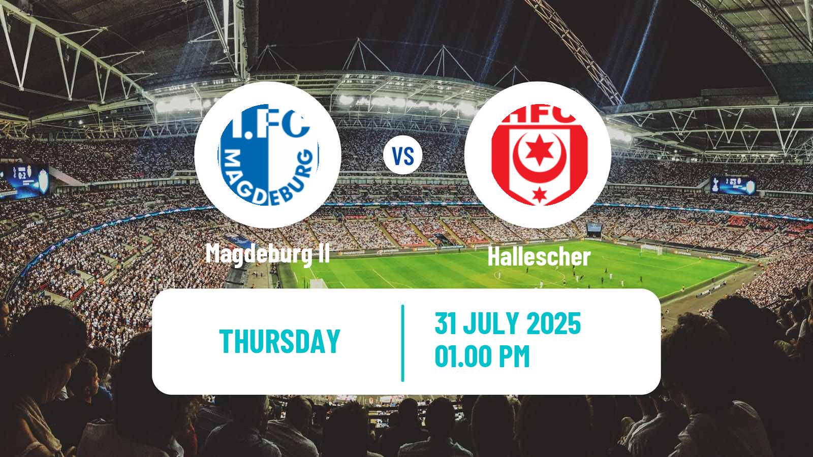 Football German Regionalliga Nordost Magdeburg II - Hallescher