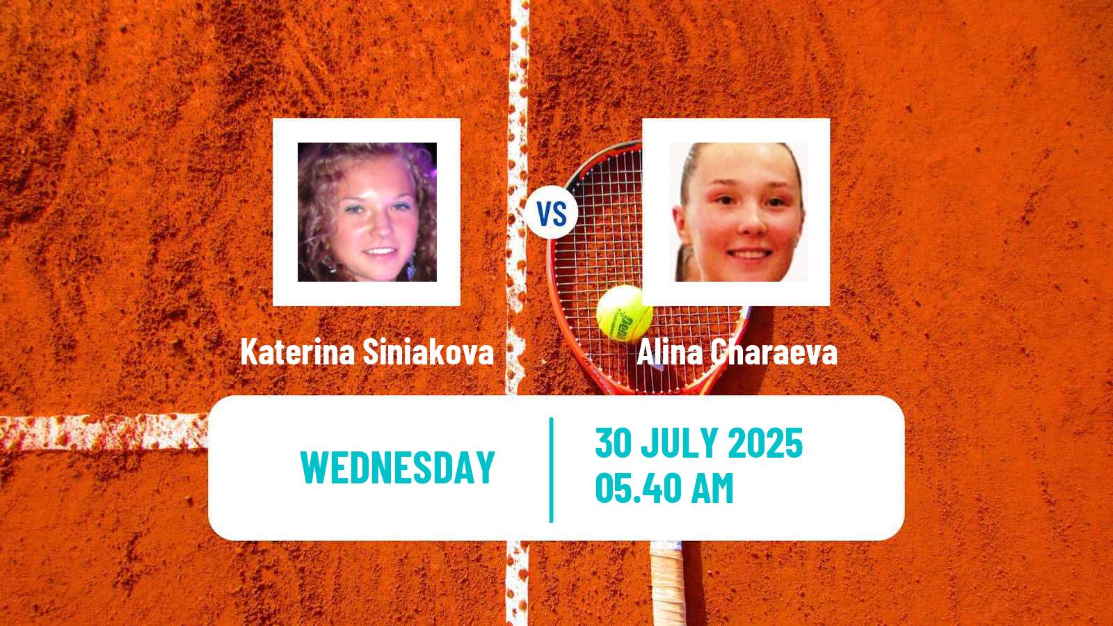 Tennis Warsaw Challenger Women Katerina Siniakova - Alina Charaeva