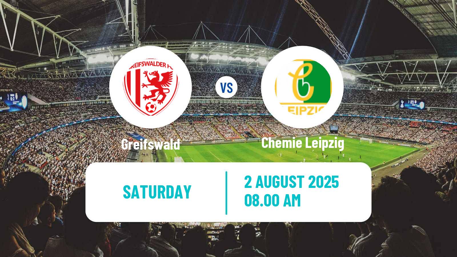 Football German Regionalliga Nordost Greifswald - Chemie Leipzig