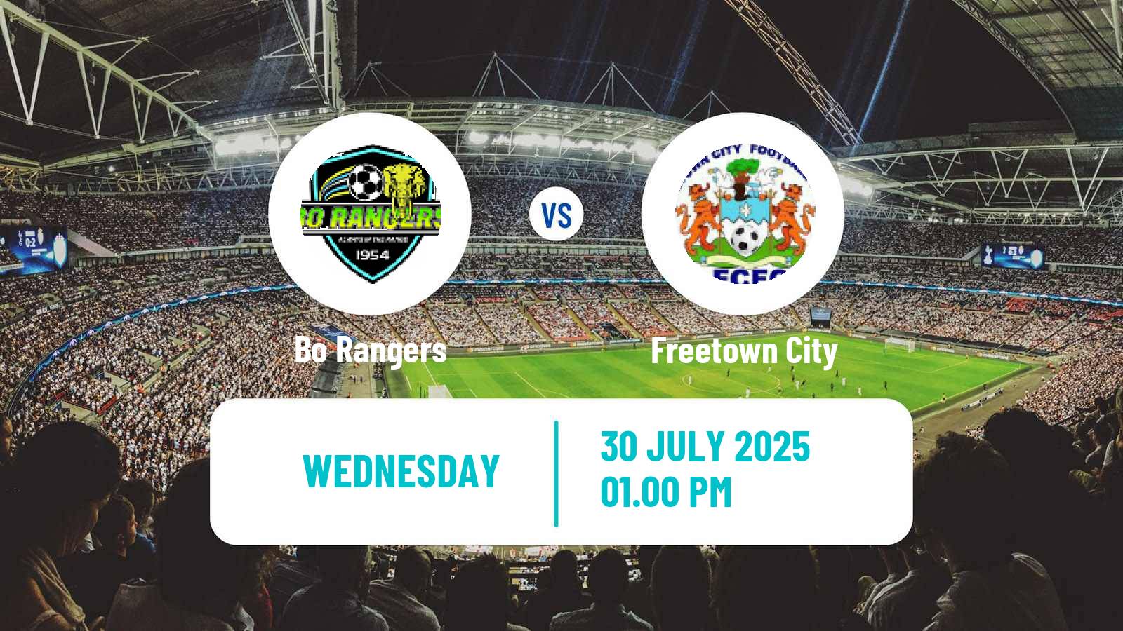 Football Sierra Leone Premier League Bo Rangers - Freetown City