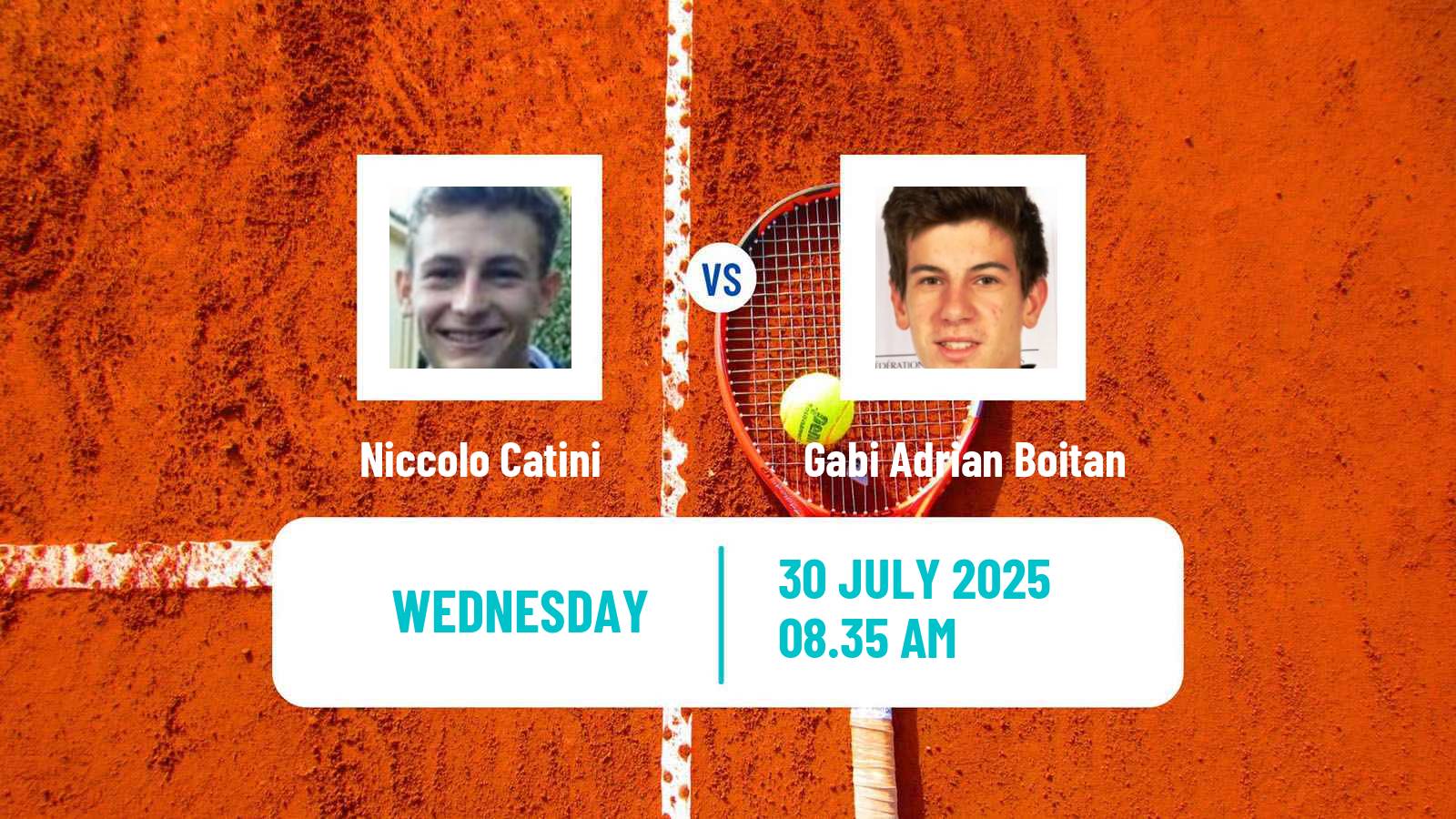 Tennis ITF M25 Pitesti Men Niccolo Catini - Gabi Adrian Boitan