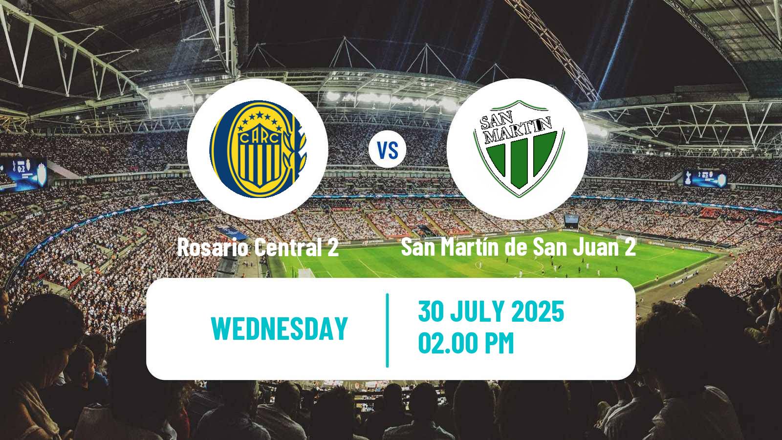 Football Argentinian Reserve League Rosario Central 2 - San Martín de San Juan 2