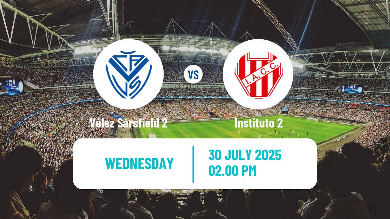 Football Argentinian Reserve League Vélez Sársfield 2 - Instituto 2