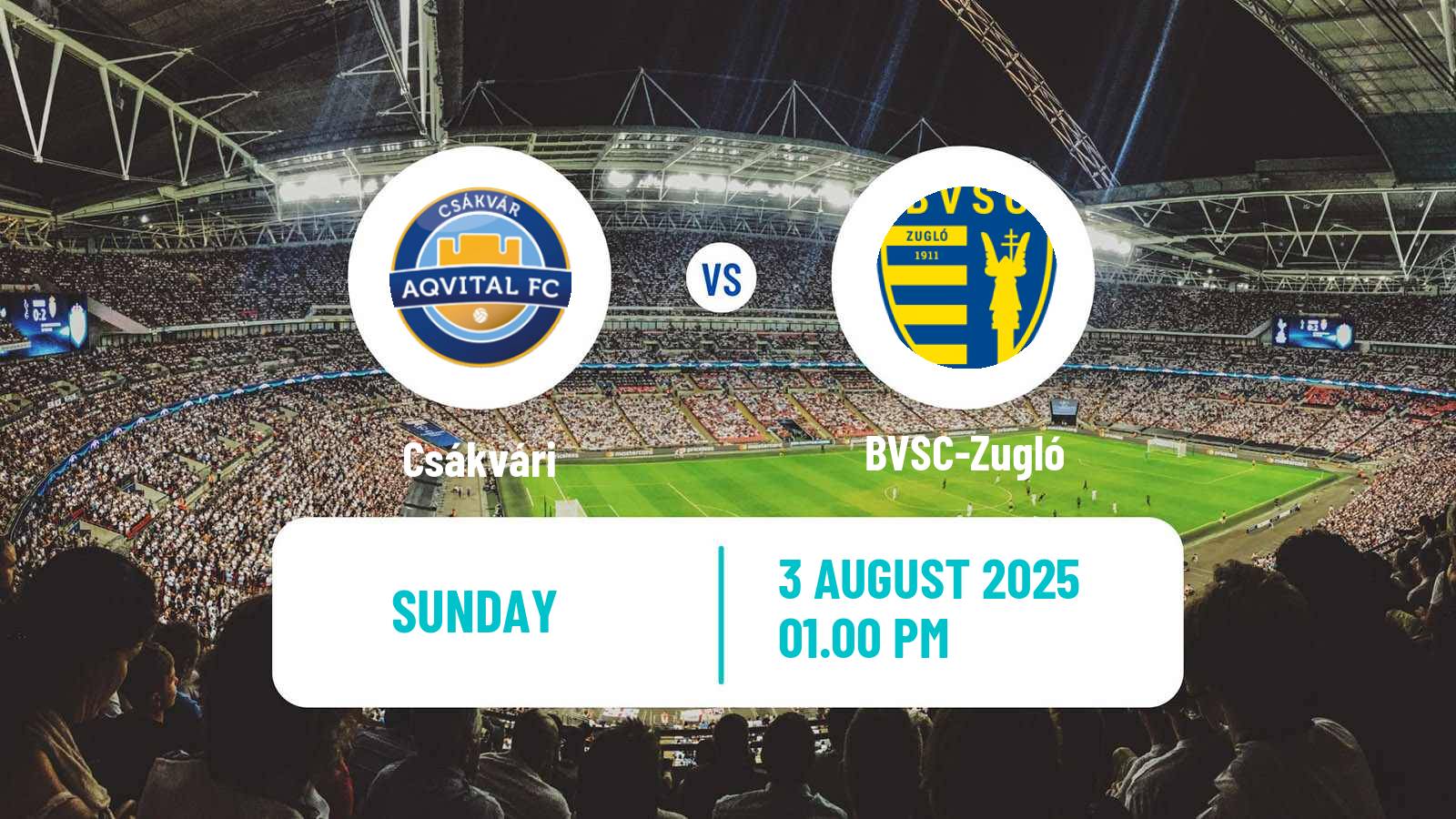 Football Hungarian NB II Csákvári - BVSC-Zugló