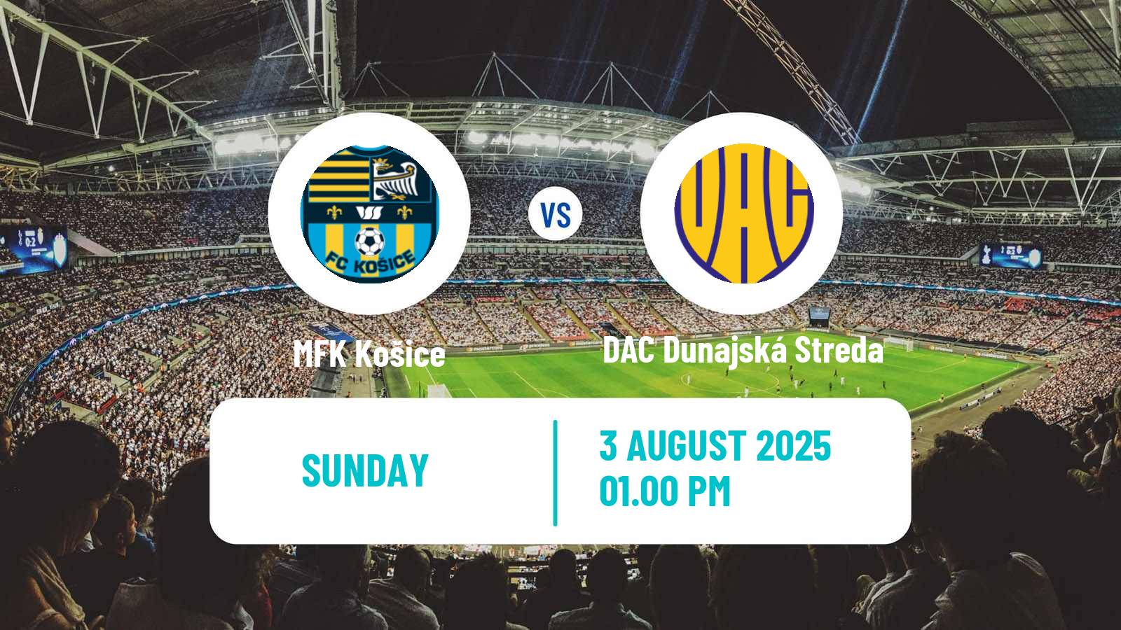 Football Slovak Superliga MFK Košice - DAC Dunajská Streda