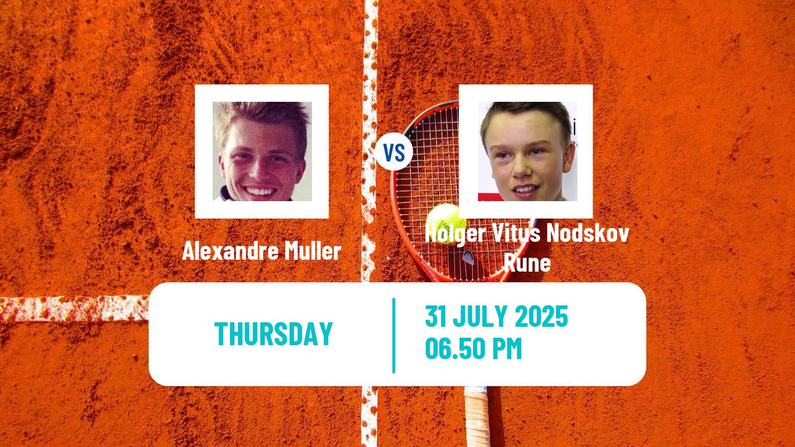 Tennis ATP Toronto Alexandre Muller - Holger Vitus Nodskov Rune