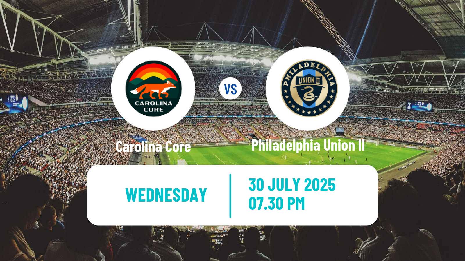 Football MLS Next Pro Carolina Core - Philadelphia Union II