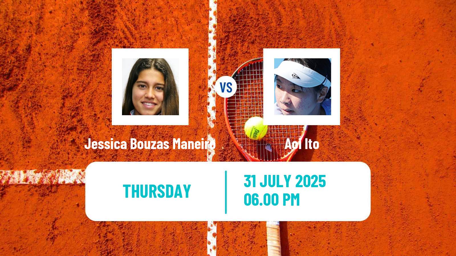 Tennis WTA Montreal Jessica Bouzas Maneiro - Aoi Ito