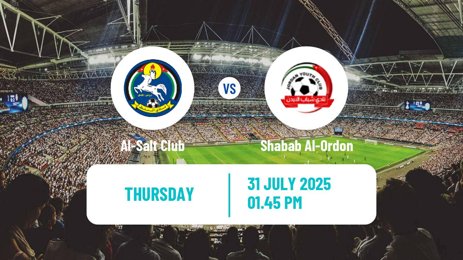 Football Jordan Premier League Al-Salt - Shabab Al-Ordon