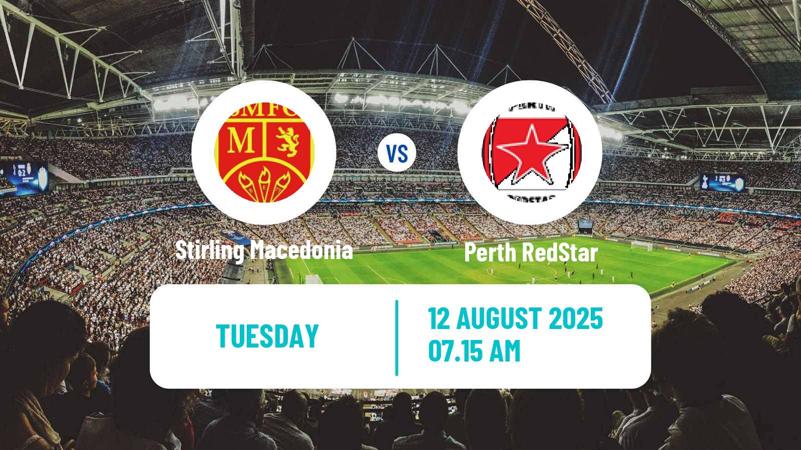 Football Australian NPL Western Australia Stirling Macedonia - Perth RedStar
