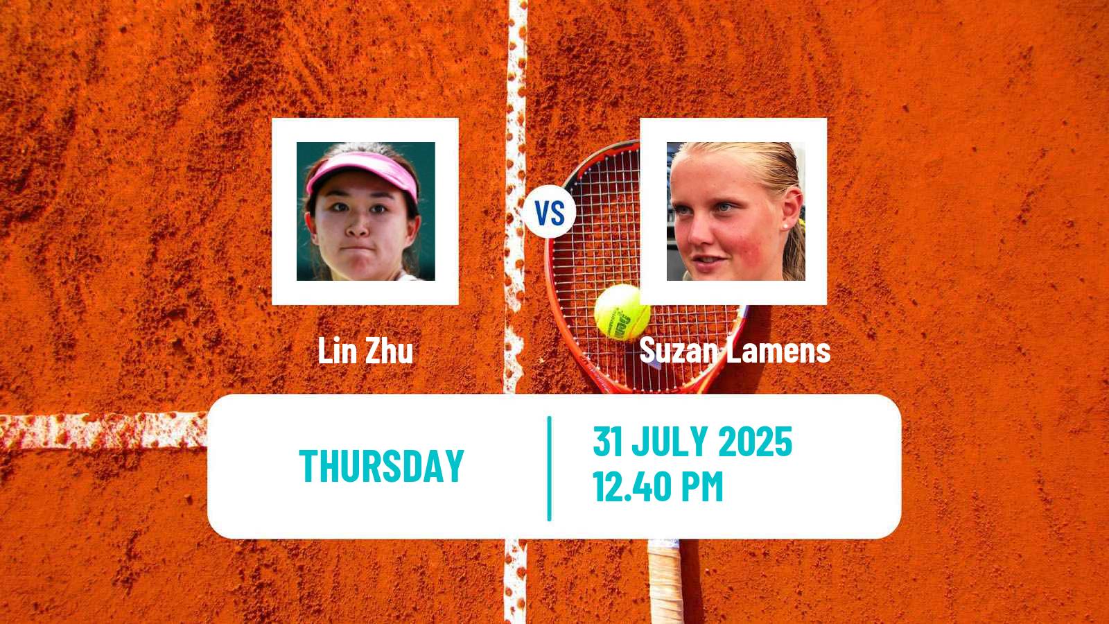 Tennis WTA Montreal Lin Zhu - Suzan Lamens