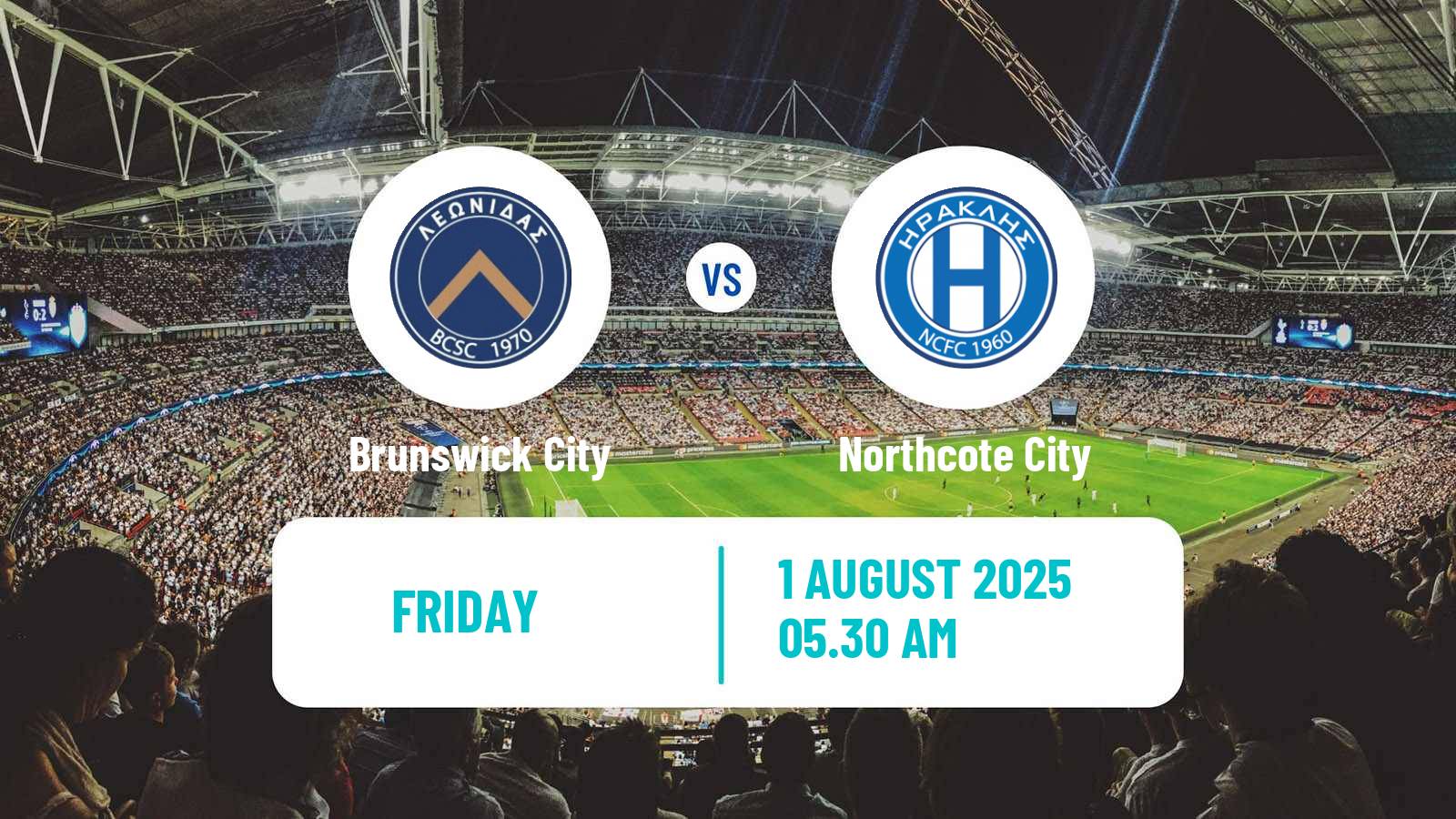 Football Australian Victoria Premier League Brunswick City - Northcote City