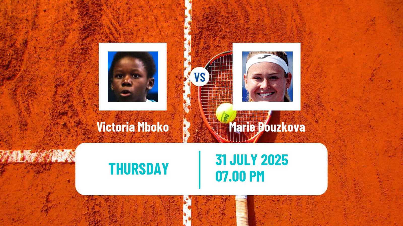 Tennis WTA Montreal Victoria Mboko - Marie Bouzkova